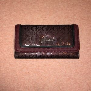 NEW Guess Burgundy Wallet